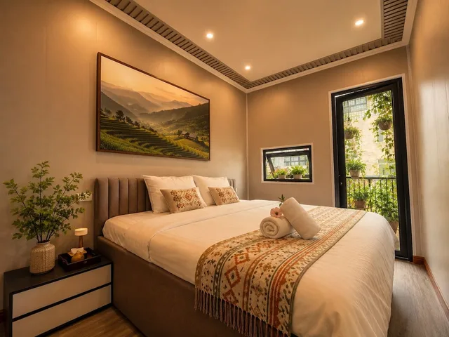 غرفة تنفيذية بسرير كينج، Hanoi Quarter Life Hostel 1/5