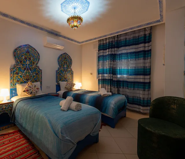 غرفة قياسية بسريرين منفصلين، Puerta Azul 1/5