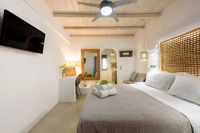 جناح استوديو بسرير مزدوج بإطلالة على البحر، Blue Waves Suites & Apartments - To Kyma 3/10