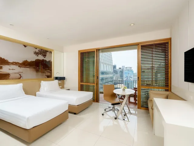 غرفة سوبيريور بسريرين منفصلين بشرفة، Grande Centre Point Ploenchit Bangkok 4/10