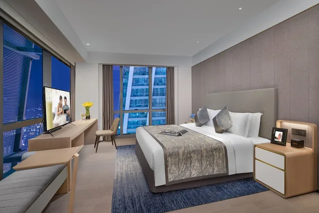 غرفة ديلوكس بسريرين كينج بغرفتي نوم، Ascott Raffles City Chongqing 4/10