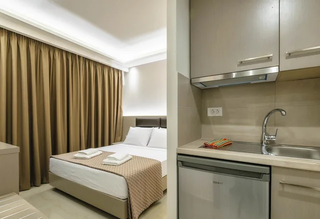 استوديو بسرير مزدوج بإطلالة على المسبح، Vice Apartments 7/10