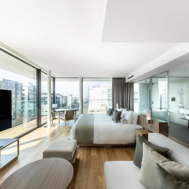 غرفة ركنية بسرير مزدوج بشرفة، The Royal Park Hotel Iconic Kyoto 2/6