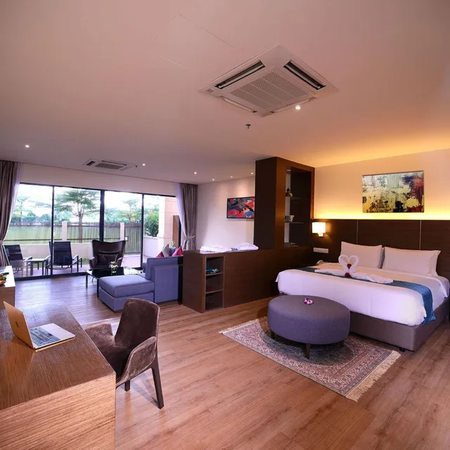 Garden Suite, Double Bed، Bella Vista Waterfront Langkawi 6/8