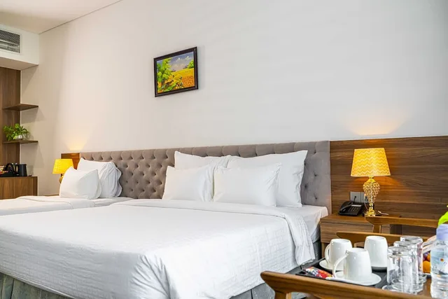 غرفة بريميوم ديلوكس بسريرين منفصلين، Hoang Son Peace Hotel 3/8