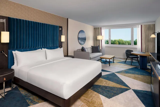 Room, King Bed, Water Front، Hilton Vienna Danube Waterfront 5/7