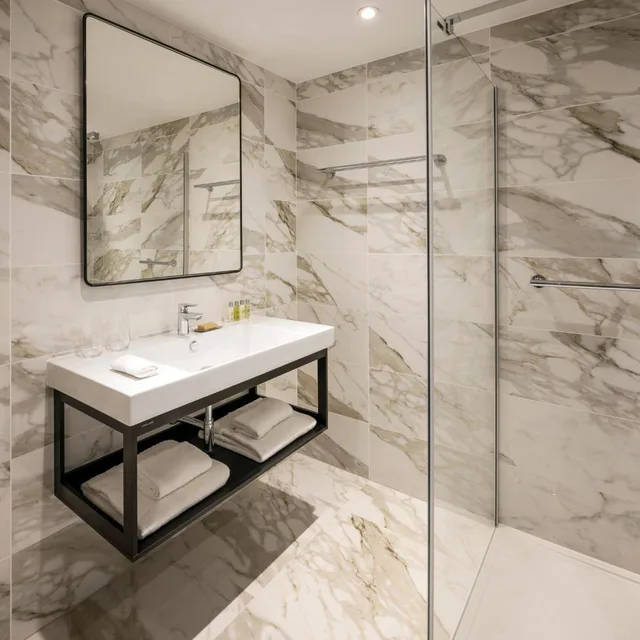 غرفة بسرير كينج وسرير كوين، Hilton Brussels Grand Place 8/8