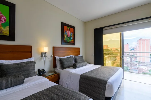 غرفة بسريرين مزدوجين بشرفة، Dorado La 70 Hotel 3/8