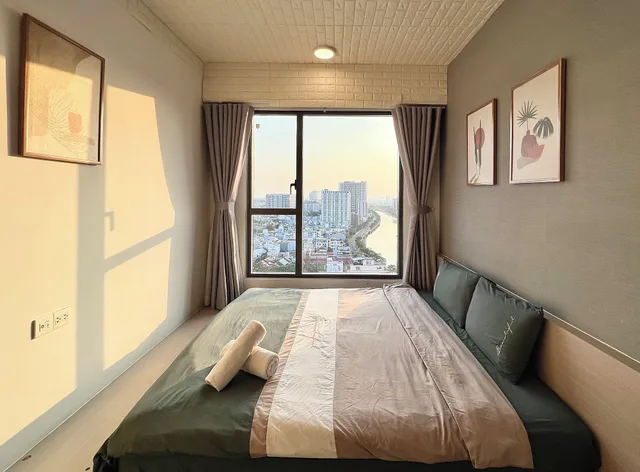 شقة بسرير كينج وسرير كوين بغرفتي نوم، Spacious Saigon 2/3