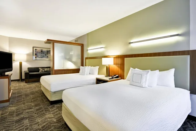 جناح بسريرين كوين مع سرير سحّاب إضافي مع أريكة لذوي الإعاقة، Springhill Suites Tallahassee Central 2/8