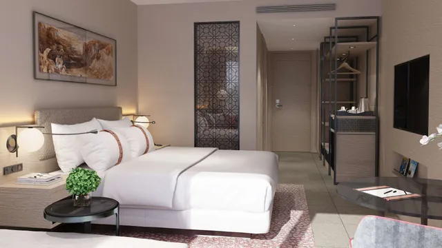 غرفة قياسية بسرير كينج بإطلالة على الجبل، Crown Plaza Resort Petra 1/1