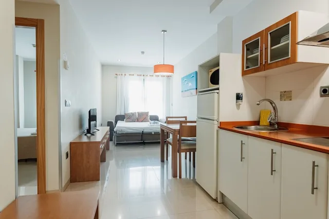 شقة بسريرين منفصلين بغرفة نوم واحدة مع أريكة، Apartahotel Bahia 6/10