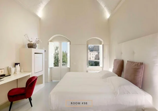 غرفة بسرير مزدوج بإطلالة على المدينة، Sant'Angelo, Matera - Small Luxury Hotels 2/10