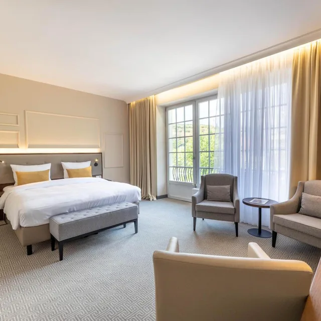 Elegant, King Bed، Parkhotel Kurhaus Bad Kreuznach 7/10