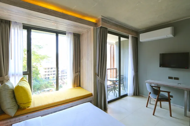 غرفة ديلوكس بسرير مزدوج أو سريرين منفصلين، Dinso Resort 10/10