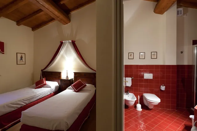 شقة بسرير مزدوج وسريرين منفصلين بغرفتي نوم، Relais Corte Paradiso 4/8