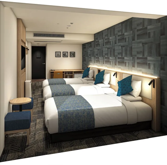 Renovated, Standard, Quadruple, Twin Beds, 2 Sofa، Hotel Mystays Nagoya Sakae 3/5
