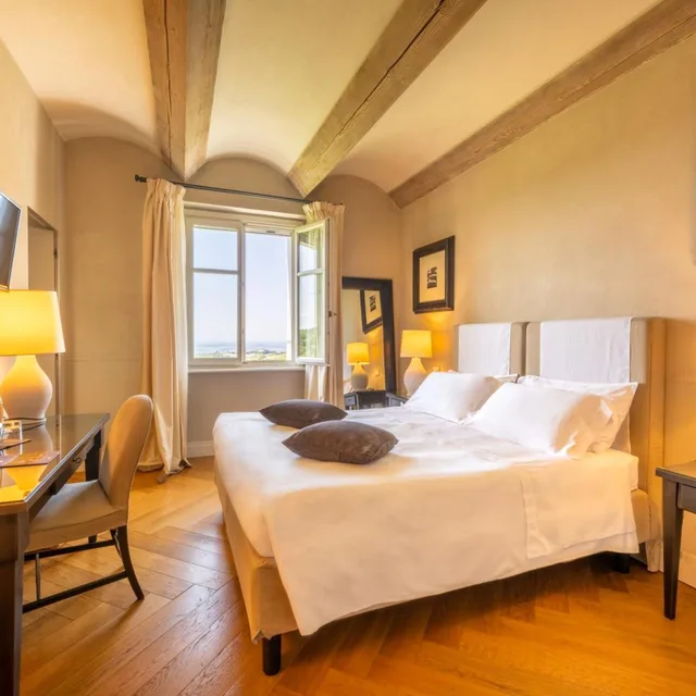 غرفة ديلوكس بسرير مزدوج أو سريرين منفصلين، Relais Villa D'Amelia 5/10