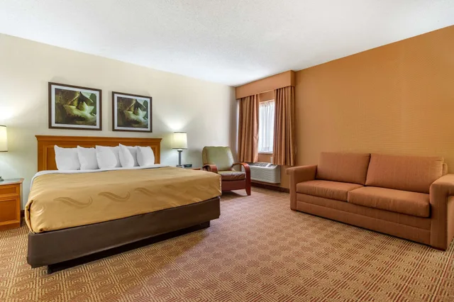 Room, King Bed, Sofa, Quality Inn & Suites Raleigh Durham Airport 5/9