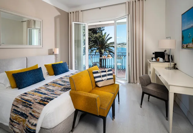 غرفة مفردة بإطلالة على البحر، Hotel Suisse Nice 1/3