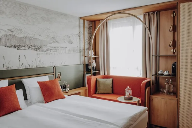 غرفة قياسية بسرير كوين، Ameron Luzern Hotel Flora 1/10