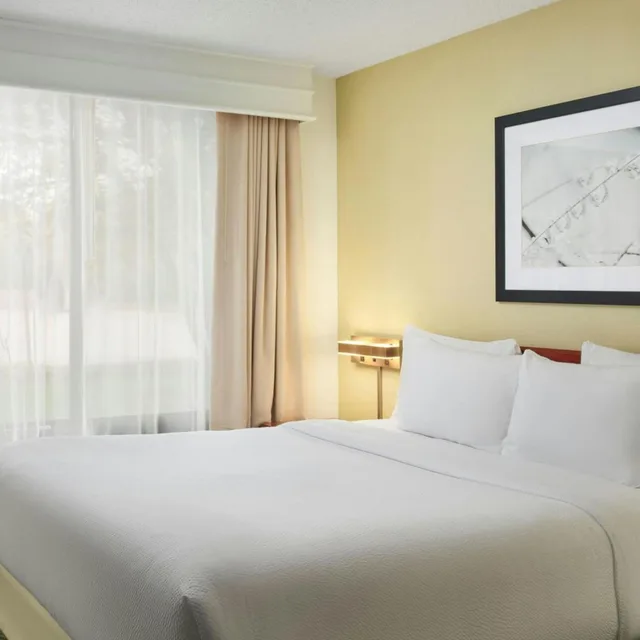 Suite, King Bed, Dining Area, Sofa, SPRINGHILL SUITES BY MARRIOTT CHICAGO ELMHURST/OAKBROOK AREA 1/2