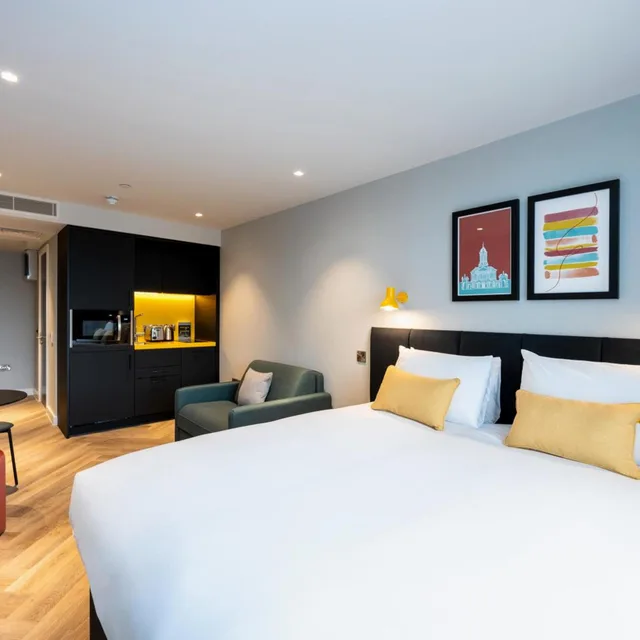 استوديو بسرير كينج، Staycity Aparthotels Dublin City Centre 1/10