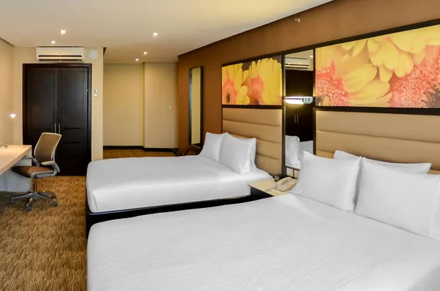 غرفة بسريرين كوين بإطلالة على المدينة، Hilton Garden Inn Guatemala City 2/4