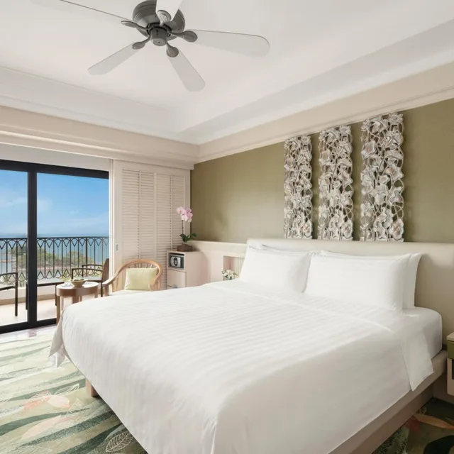 غرفة بانورامية بسرير كينج بإطلالة على البحر، Shangri-La Rasa Sentosa, Singapore 1/3