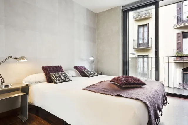 شقة بسرير مزدوج وسريرين منفصلين بشرفة بغرفتي نوم، My Space Barcelona Executive Apartments 1/8