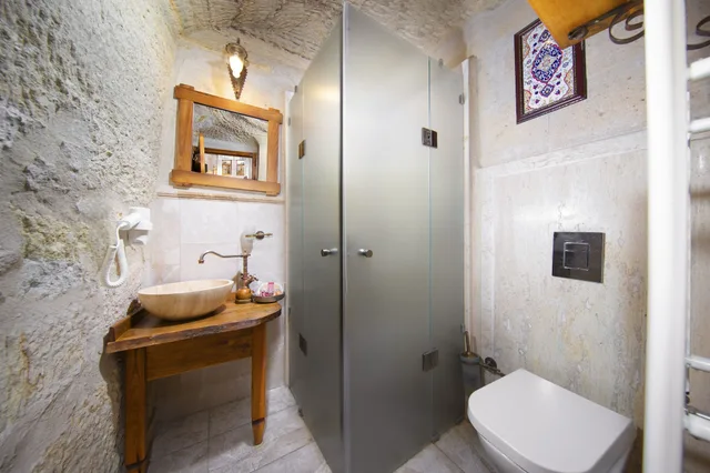Stone, Twin Beds, Terra Cave Hotel 6/6