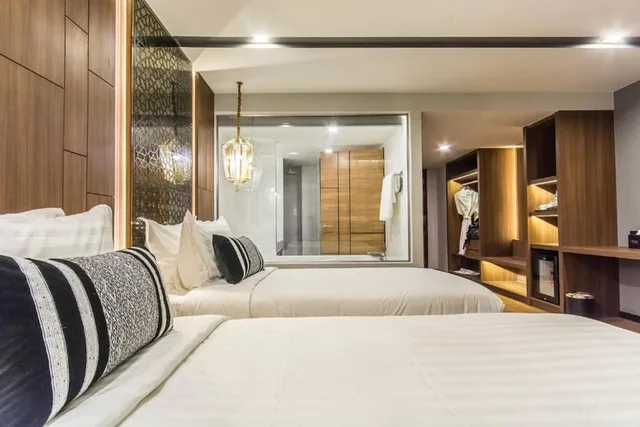 غرفة بريميير بسريرين منفصلين بحوض استحمام، Stay with Nimman Chiangmai 2/4