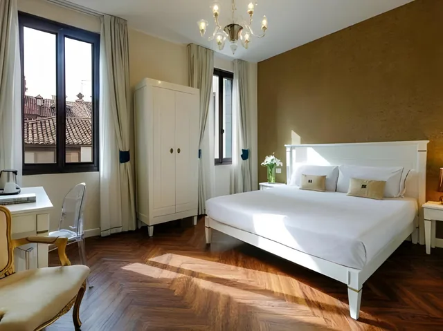 غرفة ديلوكس بسرير مزدوج أو سريرين منفصلين، iH Hotels Venezia Salute Palace 1/2