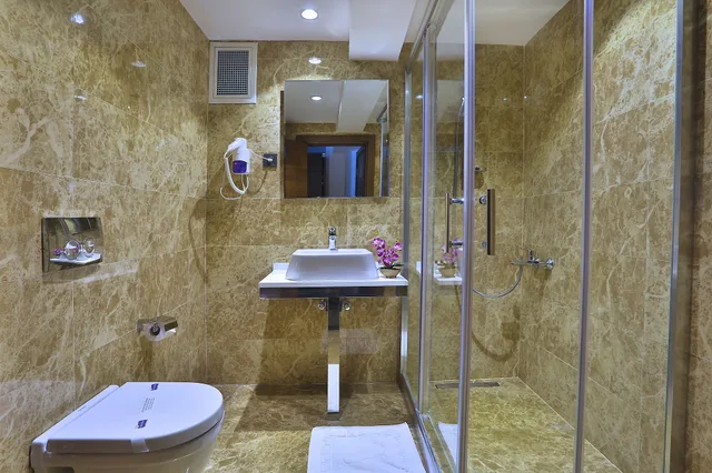 غرفة رباعية بسرير مزدوج وسريرين منفصلين، Grand Sagcanlar Hotel 9/9
