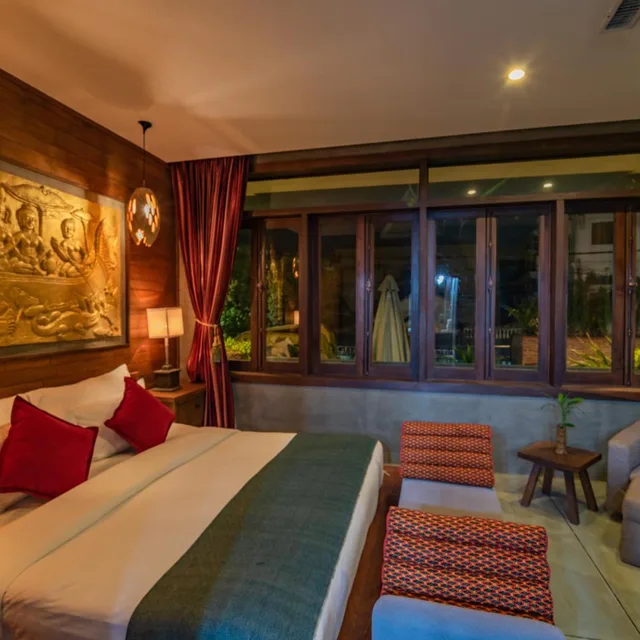 جناح ديلوكس بسرير مزدوج بشرفة، Cambana D Angkor Suites 6/10