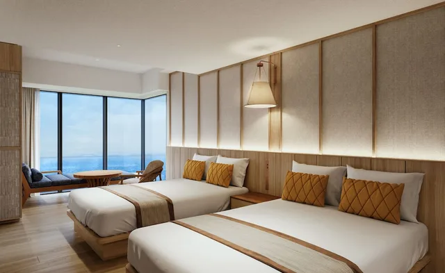 Deluxe, 2 Double Beds, Ocean Front, Sofa, Corner, Grand Monday Resort Tokyo Bay Maihama 1/9