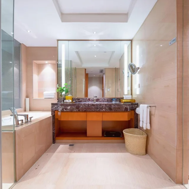 غرفة بزنس بسريرين منفصلين بإطلالة على المدينة، Yiwu Shangcheng Hotel 8/8