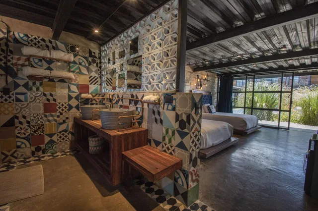 غرفة جونيور بسرير مزدوج، Hotel Los Amantes Valle de Guadalupe 1/1