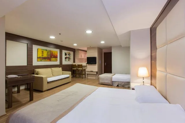 غرفة عائلية بسرير مزدوج وسرير فردي، Derpa Suite Hotel Osmanbey 2/2