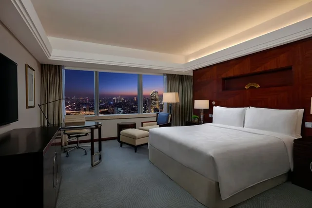 غرفة بسرير كينج بإطلالة على المتنزه، Jw Marriott Hotel Shanghai at Tomorrow Square 1/4