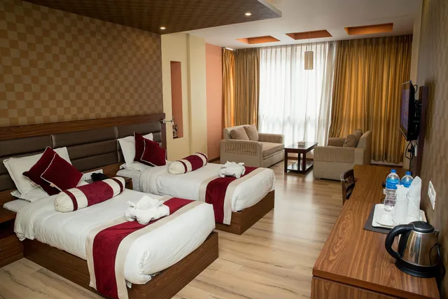 غرفة بريميوم بسريرين منفصلين بإطلالة على الجبل لذوي الإعاقة، The Address Kathmandu Hotel Pvt.Ltd 4/8