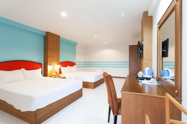 غرفة عائلية بسريرين كوين، We Briza Hotel Chiangmai 2/3