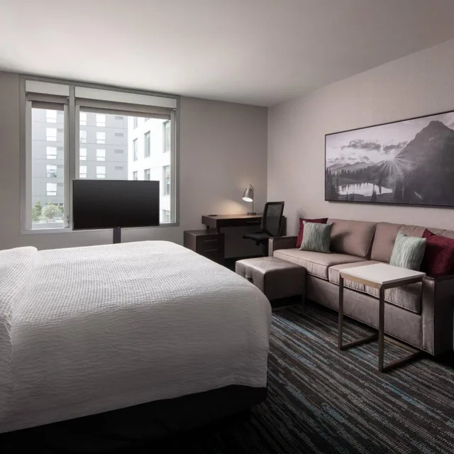 جناح بسرير كينج بإطلالة على المدينة مع أريكة، RESIDENCE INN SEATTLE DOWNTOWN/CONVENTION CENTER 1/9