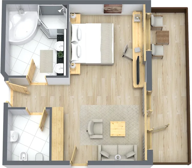 غرفة سوبيريور بسريرين كينج، Hotel Gardena Grodnerhof 7/8