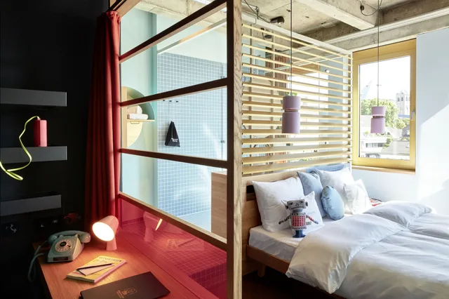 غرفة كبيرة بسريرين مزدوجين، 25hours Hotel The Circle 5/9