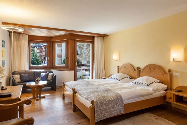 غرفة كلاسيكية بسرير مزدوج، Allalin Relais Du Silence Hotel 1/8