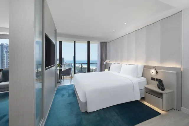 جناح جونيور ركني بإطلالة على البحر بشرفة، Jw Marriott Gold Coast Resort Spa 4/8