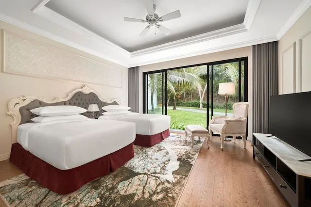 فيلا بسريرين مزدوجين بإطلالة على الحديقة بـ3 غرف نوم بمسبح خاص، Nha Trang Marriott Resort & Spa Hon Tre Island 1/4