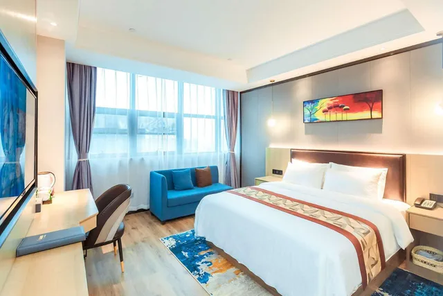 غرفة ديلوكس بسرير مزدوج، Gya Yangzhou Economic Development Zone Yangzi Jiang South Road Gaomin Temple Hotel 1/1