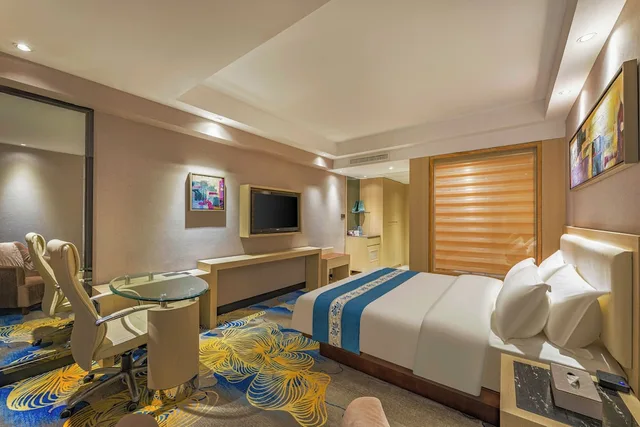 غرفة ديلوكس بسرير كوين، Meihao Mingyue Hotel International Finance City Keyun Road Metro Branch 4/8